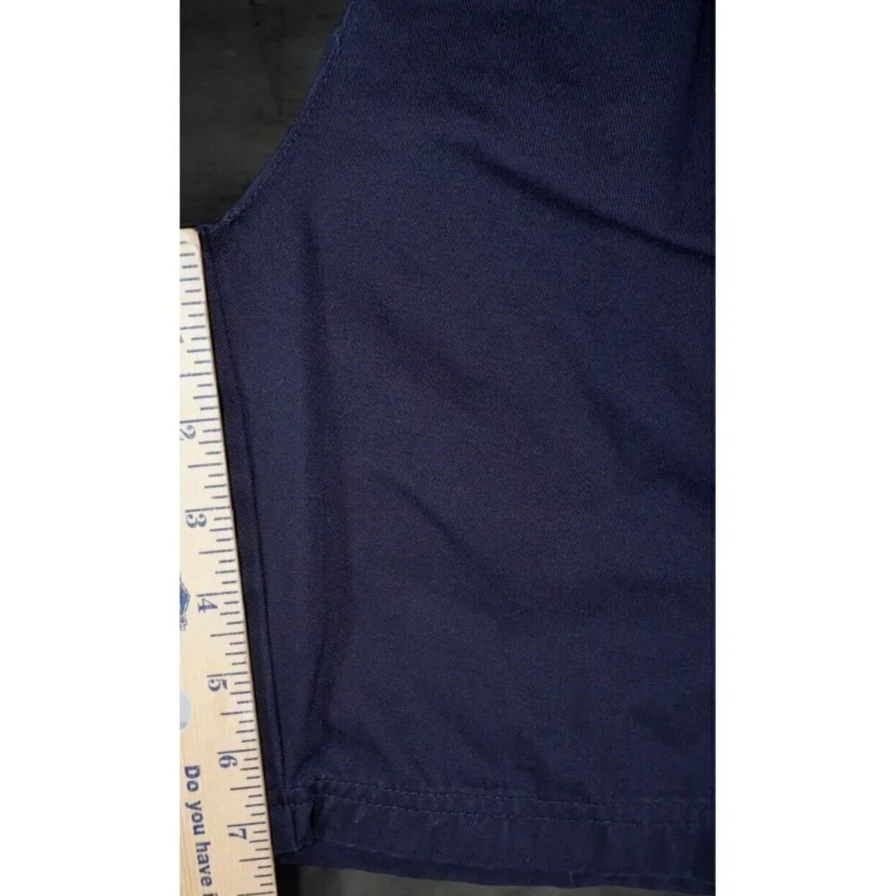 Chaps Ralph Lauren Shorts Men 36 Navy Blue Chino Classic Fit 7